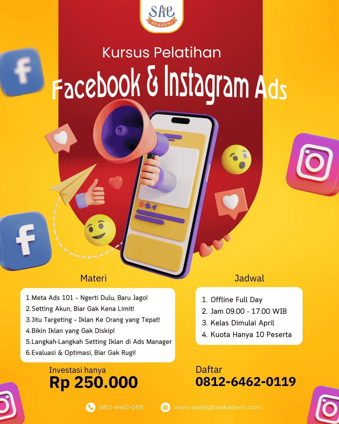 Workshop Mahir Iklan di Facebook dan Instagram Ads!!