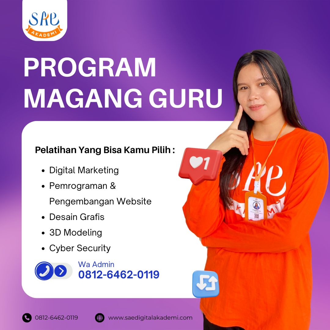 program magang guru SMK di Medan, magang guru SMK di Medan, magang guru bisnis digital di Medan, magang guru TKJ di Medan, magang guru multimedia di Medan, magang guru programmer di Medan, magang guru pemasaran di Medan, magang guru OTKP di Medan, magang guru akuntansi di Medan, magang guru cyber security di Medan, pelatihan guru SMK di industri Medan, link and match SMK dan industri di Medan, magang guru di perusahaan IT Medan, program magang guru bidang teknologi di Medan, tempat magang guru SMK di Medan, update kompetensi guru SMK di Medan, penguatan kurikulum SMK di Medan, magang guru kejuruan di Medan, magang guru 3D modeling di Medan, pengalaman magang guru SMK di Medan , magang guru komputer di medan, magang guru rpl di medan, magang guru tkj di medan