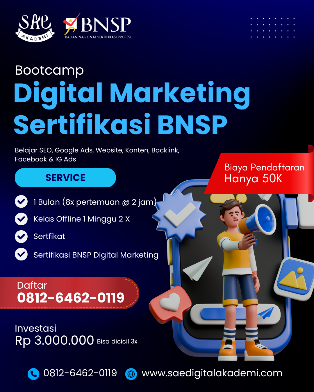 sertifikasi BNSP digital marketing, kursus digital marketing di Medan, pelatihan digital marketing murah di Medan, kelas digital marketing bersertifikat Medan, sertifikat digital marketing resmi, pelatihan digital marketing online murah, belajar digital marketing bersertifikat, kursus digital marketing bersertifikat